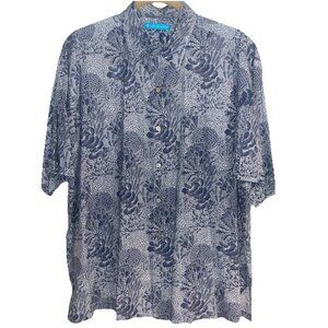 Tori Richard “Good Reef” Mens L Hawaiian Aloha Short Sleeve Button Up